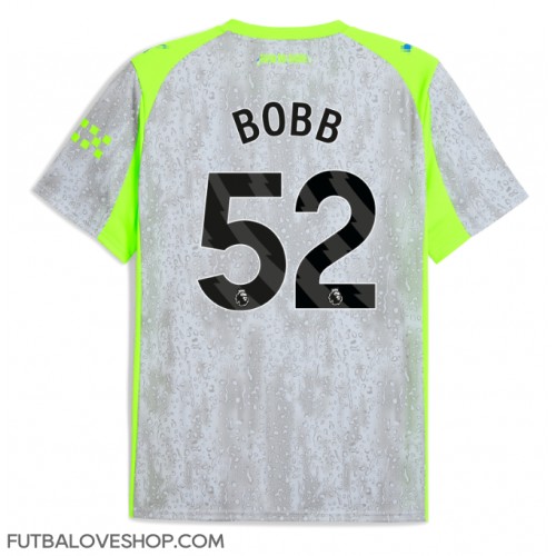 Dres Manchester City Oscar Bobb #52 Tretina 2025-26 Krátky Rukáv